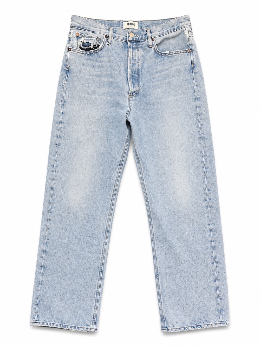 Agolde Light Blue Straight Leg Jeans